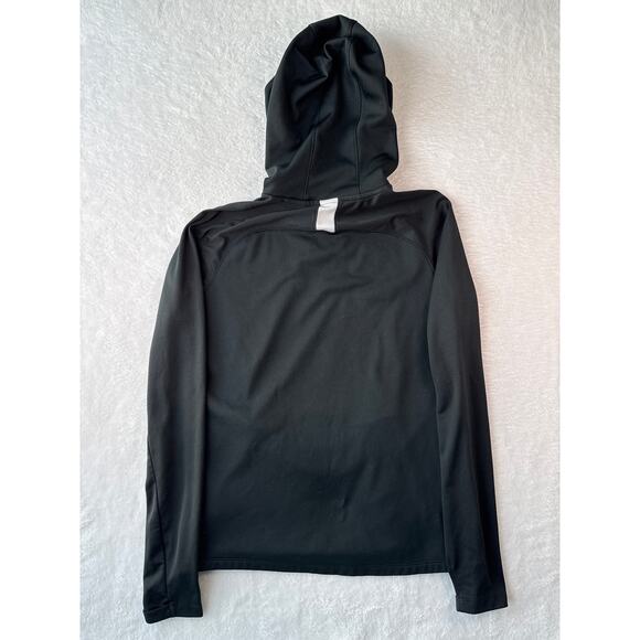Nike Dri Fit Academy 19 Hoodie Womens Size Small Black White Stripe Hooded - Picture 6 of 6